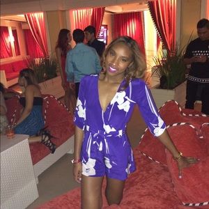 Yumi Kim Blue Floral Liz Romper